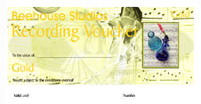 Buy a recording voucher, 3, 4 or 5 hours